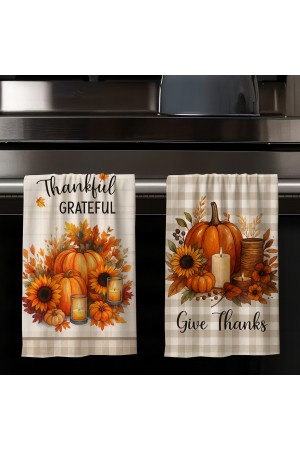 Sonbahar Balkabağı Noel Desenli 2 li Set Dekoratif Yıkanabilir Pamuklu Mutfak Fırın El Havlusu Sonbahar Balkabağı Noel Desenli 2 li Set Dekoratif Yıkanabilir Pamuklu Mutfak Fırın El Havlusu