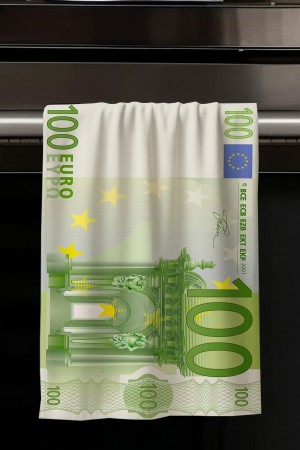 Euro Para Desenli Dekoratif Yıkanabilir Pamuklu Mutfak Fırın El Havlusu Euro Para Desenli Dekoratif Yıkanabilir Pamuklu Mutfak Fırın El Havlusu