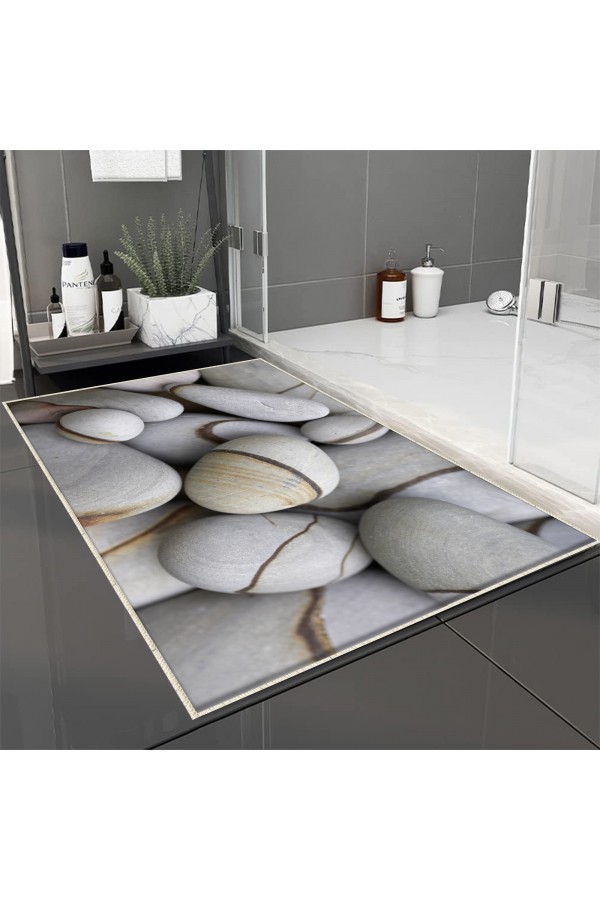 Ahşap Sarmaşık Dallar Desenli Tekli Banyo Paspas Halısı Kaymaz Yıkanabilir Ahşap Sarmaşık Dallar Desenli Tekli Banyo Paspas Halısı Kaymaz Yıkanabilir