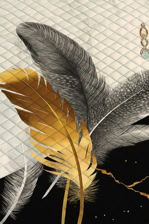 Renkli Tüyler Desenli Çift Kişilik Pike Takımı Yatak Örtüsü Renkli Tüyler Desenli Çift Kişilik Pike Takımı Yatak Örtüsü