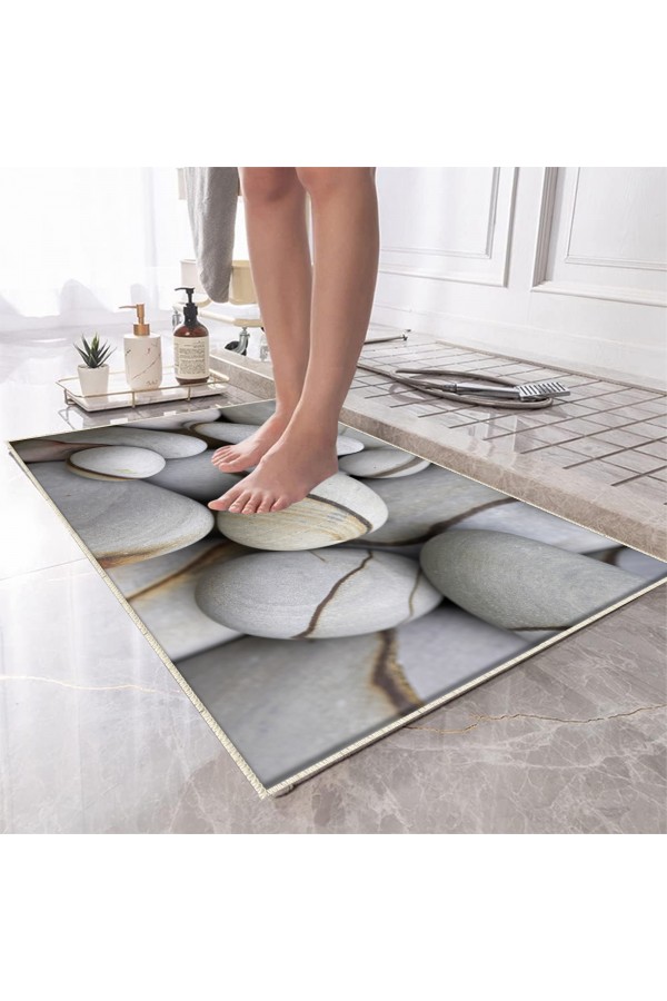 Ahşap Sarmaşık Dallar Desenli Tekli Banyo Paspas Halısı Kaymaz Yıkanabilir Ahşap Sarmaşık Dallar Desenli Tekli Banyo Paspas Halısı Kaymaz Yıkanabilir