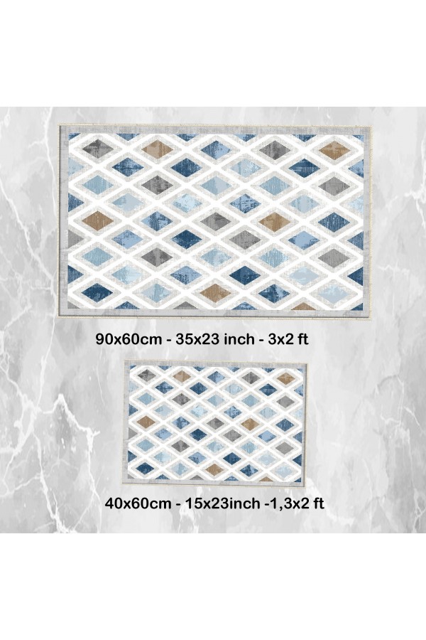 Gri Beyaz Retro Desenli 2 li Klozet Takımı Banyo Paspas Halısı Kaymaz Yıkanabilir Gri Beyaz Retro Desenli 2 li Klozet Takımı Banyo Paspas Halısı Kaymaz Yıkanabilir