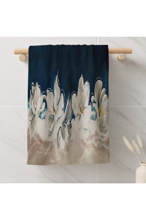 Çiçek Desenli Dekoratif Yıkanabilir Pamuklu Banyo Mutfak Fırın El Havlusu Çiçek Desenli Dekoratif Yıkanabilir Pamuklu Banyo Mutfak Fırın El Havlusu