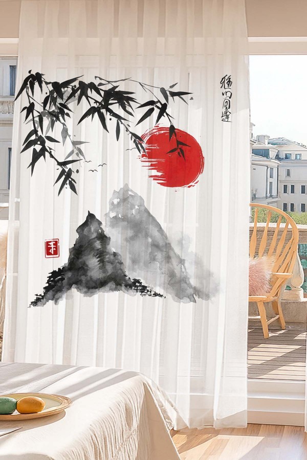 Japon Dağları Manzara Desenli Dijital Baskı Fon Perde Salon Mutfak Yatak Odası 140x260cm Japon Dağları Manzara Desenli Dijital Baskı Fon Perde Salon Mutfak Yatak Odası 140x260cm