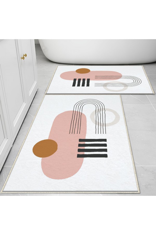 Kaktüs Desenli 2 li Klozet Takımı Banyo Paspas Halısı Kaymaz Yıkanabilir Kaktüs Desenli 2 li Klozet Takımı Banyo Paspas Halısı Kaymaz Yıkanabilir