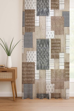 Kahverengi Geometrik Retro Desenli Dijital Baskı Fon Perde Salon Mutfak Yatak Odası 140x260cm Kahverengi Geometrik Retro Desenli Dijital Baskı Fon Perde Salon Mutfak Yatak Odası 140x260cm