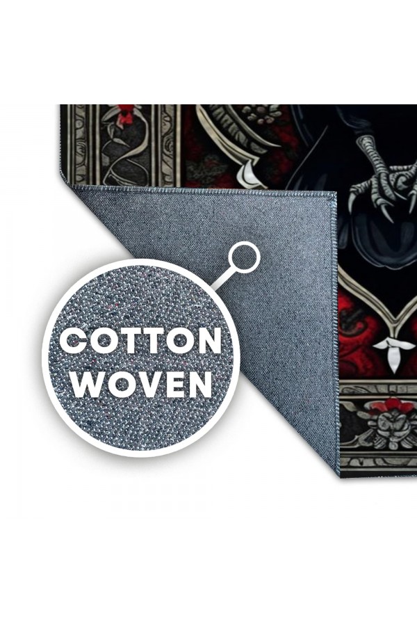 Gotik Karga Desenli Dokuma Şönil Kilim Halı Yıkanabilir Salon Oturma Odası Mutfak Halısı
