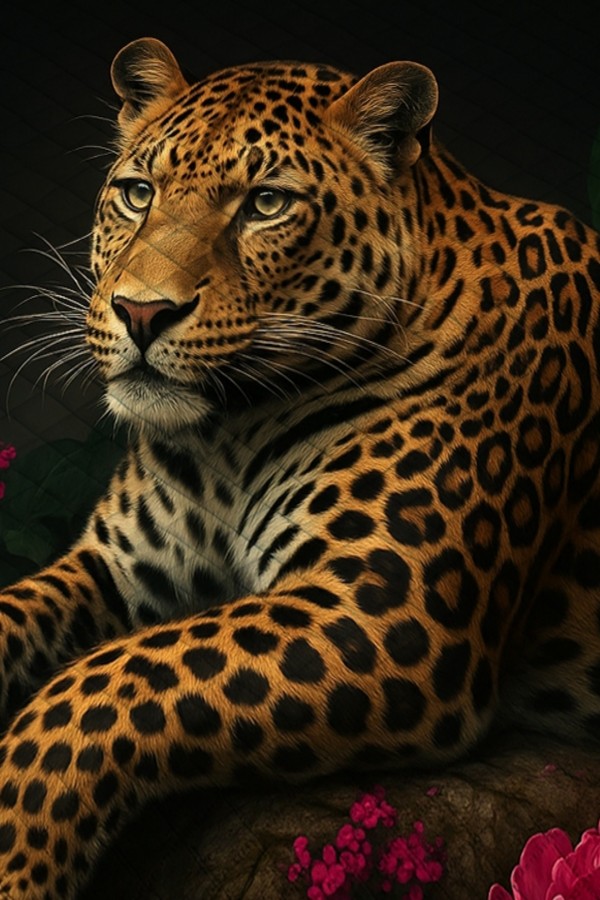 Leopar Gül Desenli Çift Kişilik Pike Takımı Yatak Örtüsü Leopar Gül Desenli Çift Kişilik Pike Takımı Yatak Örtüsü