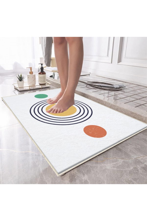 Gri Çizgili Desenli Tekli Banyo Paspas Halısı Kaymaz Yıkanabilir Gri Çizgili Desenli Tekli Banyo Paspas Halısı Kaymaz Yıkanabilir