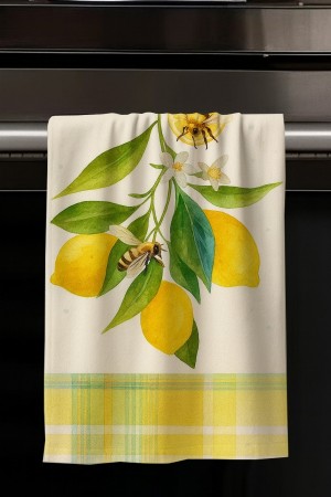Sarı Limon Desenli Dekoratif Yıkanabilir Pamuklu Mutfak Fırın El Havlusu Sarı Limon Desenli Dekoratif Yıkanabilir Pamuklu Mutfak Fırın El Havlusu