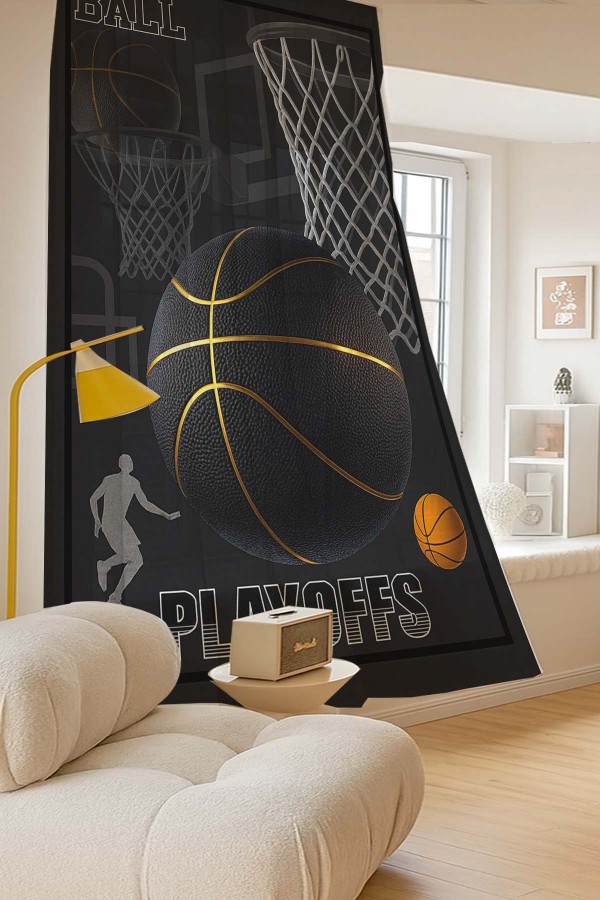 Basketbol Desenli Dijital Baskı Fon Perde Salon Mutfak Yatak Odası 140x260cm Basketbol Desenli Dijital Baskı Fon Perde Salon Mutfak Yatak Odası 140x260cm
