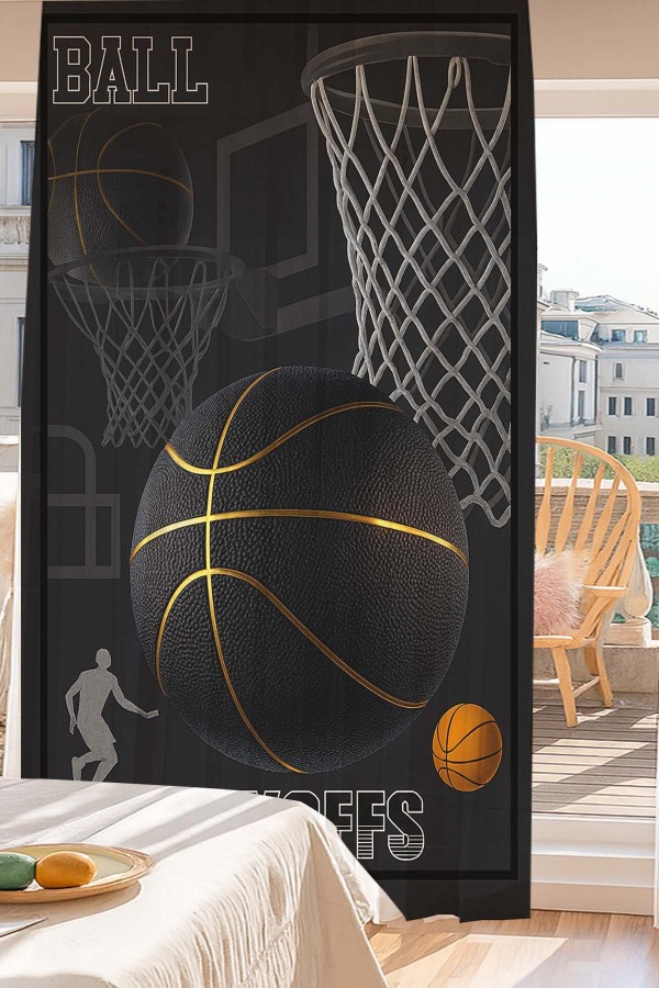 Basketbol Desenli Dijital Baskı Fon Perde Salon Mutfak Yatak Odası 140x260cm Basketbol Desenli Dijital Baskı Fon Perde Salon Mutfak Yatak Odası 140x260cm