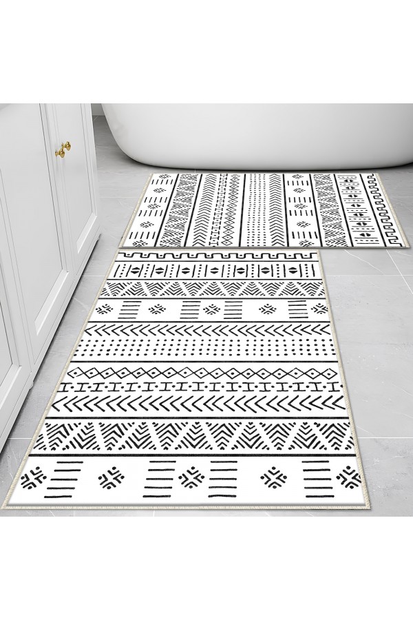 Yeşil Tropik Yapraklar Desenli 2 li Klozet Takımı Banyo Paspas Halısı Kaymaz Yıkanabilir Yeşil Tropik Yapraklar Desenli 2 li Klozet Takımı Banyo Paspas Halısı Kaymaz Yıkanabilir