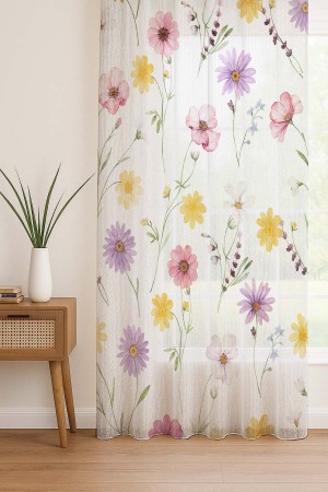 Renkli Bahar Çiçekleri Desenli Dijital Baskı Fon Perde Salon Mutfak Yatak Odası 140x260cm Renkli Bahar Çiçekleri Desenli Dijital Baskı Fon Perde Salon Mutfak Yatak Odası 140x260cm