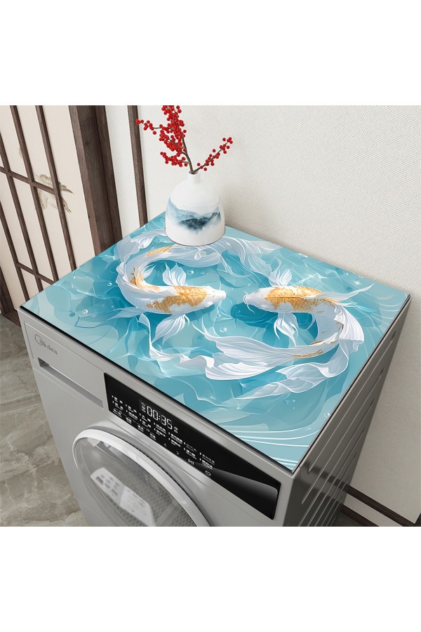 Balıklı Çamaşır Makinesi Örtüsü Koruma Matı Sıvı Geçirmez Kaymaz Yıkanabilir Yns-106 Balıklı Çamaşır Makinesi Örtüsü Koruma Matı Sıvı Geçirmez Kaymaz Yıkanabilir Yns-106