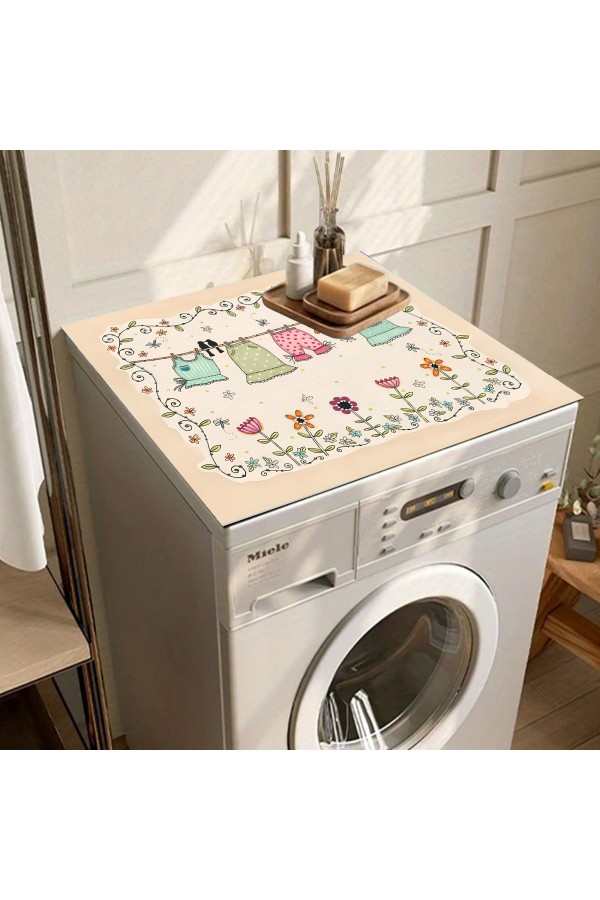 Laundry Çamaşır Makinesi Örtüsü Koruma Matı Sıvı Geçirmez Kaymaz Yıkanabilir Yns-109 Laundry Çamaşır Makinesi Örtüsü Koruma Matı Sıvı Geçirmez Kaymaz Yıkanabilir Yns-109