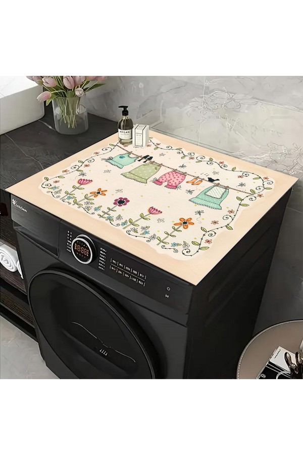 Laundry Çamaşır Makinesi Örtüsü Koruma Matı Sıvı Geçirmez Kaymaz Yıkanabilir Yns-109 Laundry Çamaşır Makinesi Örtüsü Koruma Matı Sıvı Geçirmez Kaymaz Yıkanabilir Yns-109