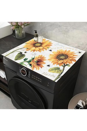 Çiçekli Çamaşır Makinesi Örtüsü Koruma Matı Sıvı Geçirmez Kaymaz Yıkanabilir Yns-101 Çiçekli Çamaşır Makinesi Örtüsü Koruma Matı Sıvı Geçirmez Kaymaz Yıkanabilir Yns-101