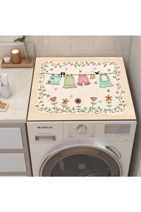 Laundry Çamaşır Makinesi Örtüsü Koruma Matı Sıvı Geçirmez Kaymaz Yıkanabilir Yns-109 Laundry Çamaşır Makinesi Örtüsü Koruma Matı Sıvı Geçirmez Kaymaz Yıkanabilir Yns-109