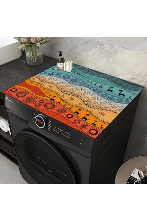 Etnik Desen Çamaşır Makinesi Örtüsü Koruma Matı Sıvı Geçirmez Kaymaz Yıkanabilir Yns-103 Etnik Desen Çamaşır Makinesi Örtüsü Koruma Matı Sıvı Geçirmez Kaymaz Yıkanabilir Yns-103