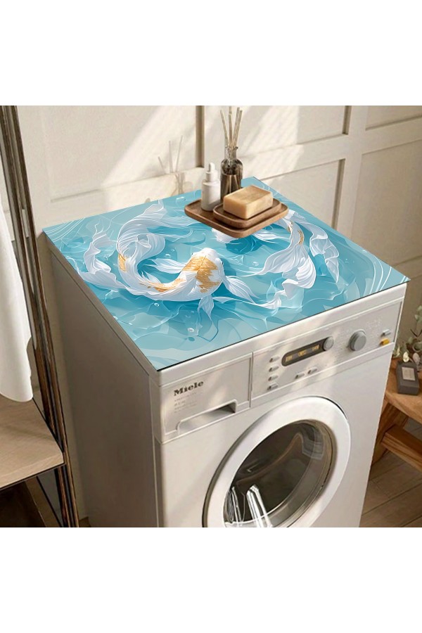 Balıklı Çamaşır Makinesi Örtüsü Koruma Matı Sıvı Geçirmez Kaymaz Yıkanabilir Yns-106 Balıklı Çamaşır Makinesi Örtüsü Koruma Matı Sıvı Geçirmez Kaymaz Yıkanabilir Yns-106