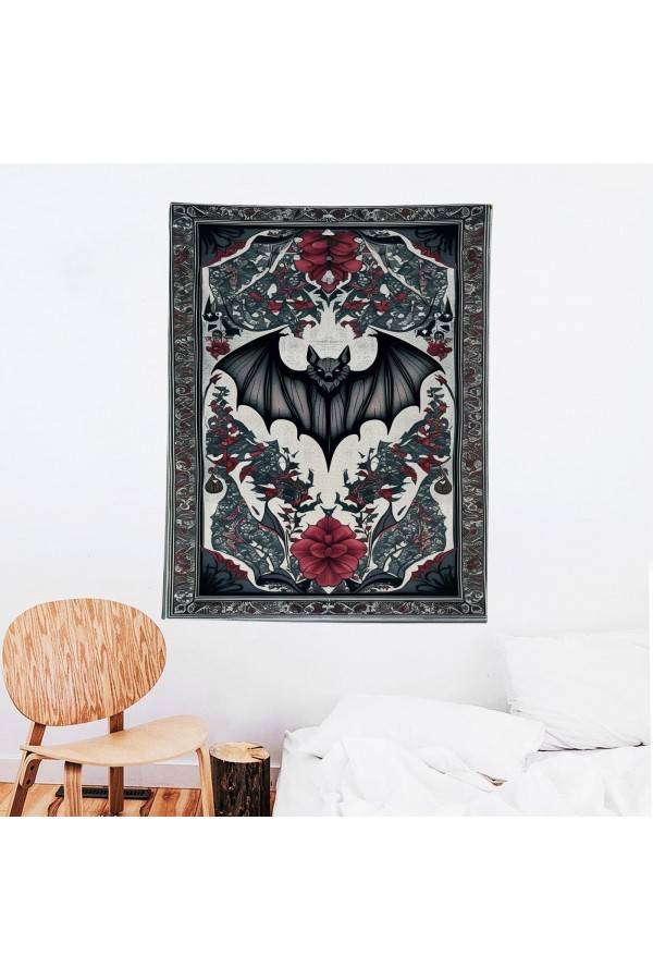 Gotik Yarasa Desenli Duvar Örtüsü Duvar Halısı Wall Tapestry Gotik Yarasa Desenli Duvar Örtüsü Duvar Halısı Wall Tapestry