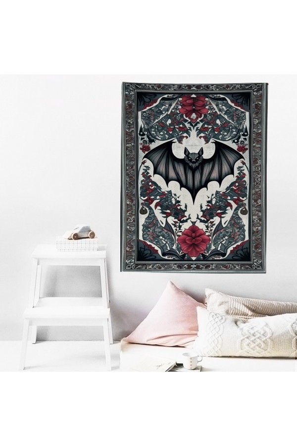 Gotik Yarasa Desenli Duvar Örtüsü Duvar Halısı Wall Tapestry Gotik Yarasa Desenli Duvar Örtüsü Duvar Halısı Wall Tapestry