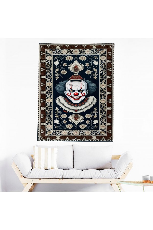 Korkunc Palyanço Desenli Duvar Örtüsü Duvar Halısı Wall Tapestry Korkunc Palyanço Desenli Duvar Örtüsü Duvar Halısı Wall Tapestry