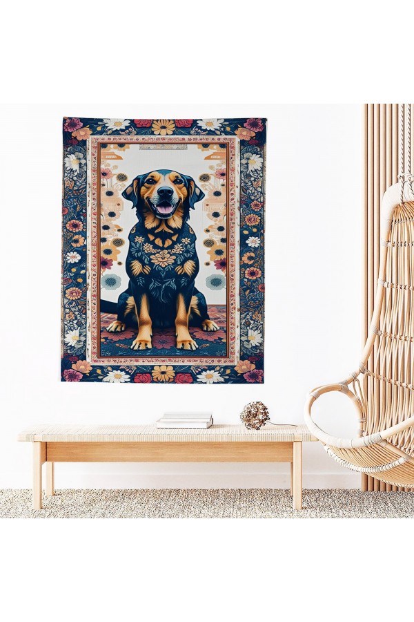 Sevimli Köpek Hayvan Desenli Duvar Örtüsü Duvar Halısı Wall Tapestry Sevimli Köpek Hayvan Desenli Duvar Örtüsü Duvar Halısı Wall Tapestry