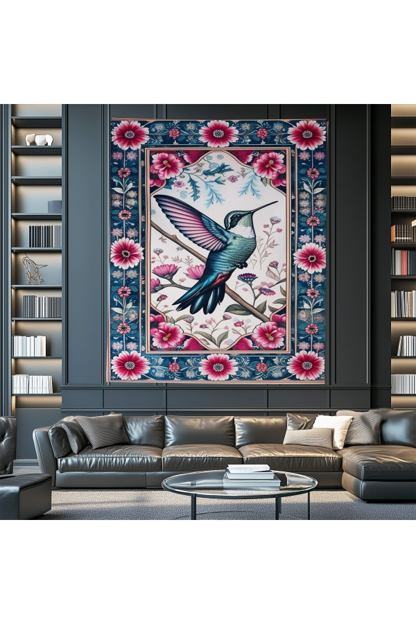 Bal Kuşu Hayvan Desenli Duvar Örtüsü Duvar Halısı Wall Tapestry Bal Kuşu Hayvan Desenli Duvar Örtüsü Duvar Halısı Wall Tapestry