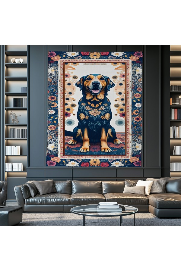 Sevimli Köpek Hayvan Desenli Duvar Örtüsü Duvar Halısı Wall Tapestry Sevimli Köpek Hayvan Desenli Duvar Örtüsü Duvar Halısı Wall Tapestry