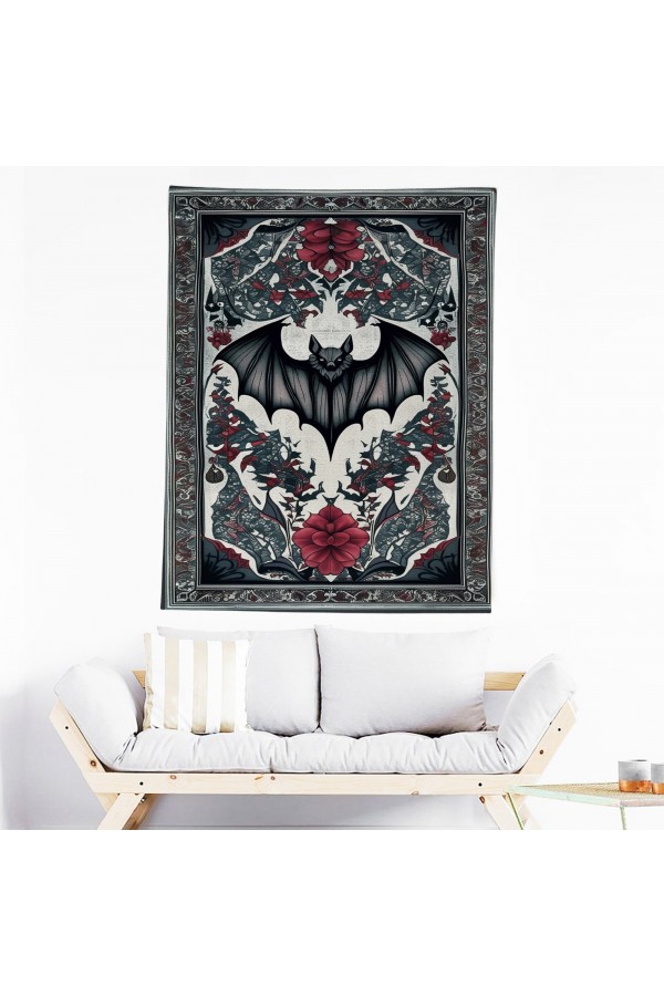 Gotik Yarasa Desenli Duvar Örtüsü Duvar Halısı Wall Tapestry Gotik Yarasa Desenli Duvar Örtüsü Duvar Halısı Wall Tapestry