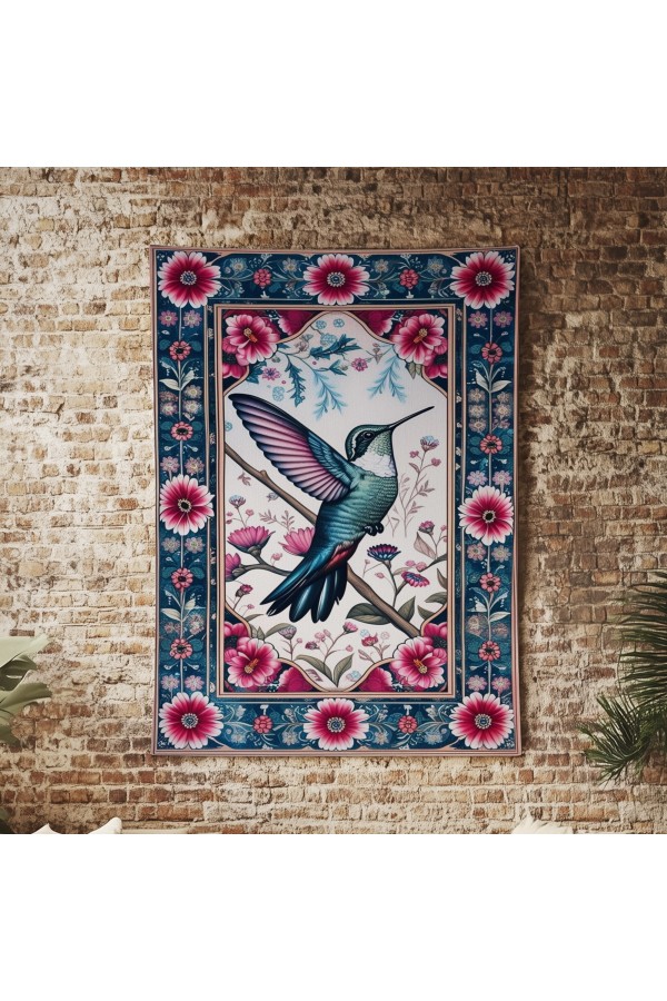 Bal Kuşu Hayvan Desenli Duvar Örtüsü Duvar Halısı Wall Tapestry Bal Kuşu Hayvan Desenli Duvar Örtüsü Duvar Halısı Wall Tapestry