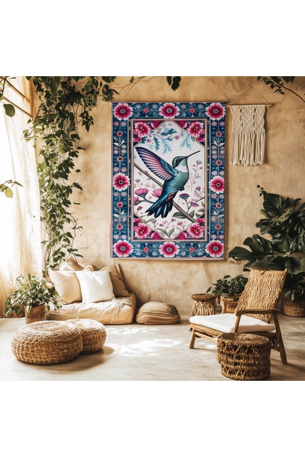 Bal Kuşu Hayvan Desenli Duvar Örtüsü Duvar Halısı Wall Tapestry Bal Kuşu Hayvan Desenli Duvar Örtüsü Duvar Halısı Wall Tapestry