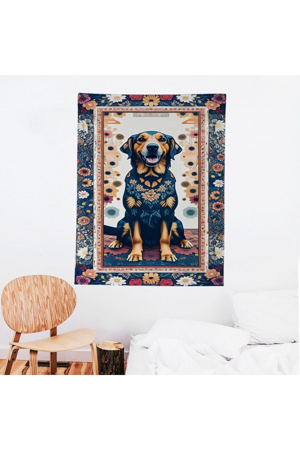 Sevimli Köpek Hayvan Desenli Duvar Örtüsü Duvar Halısı Wall Tapestry Sevimli Köpek Hayvan Desenli Duvar Örtüsü Duvar Halısı Wall Tapestry