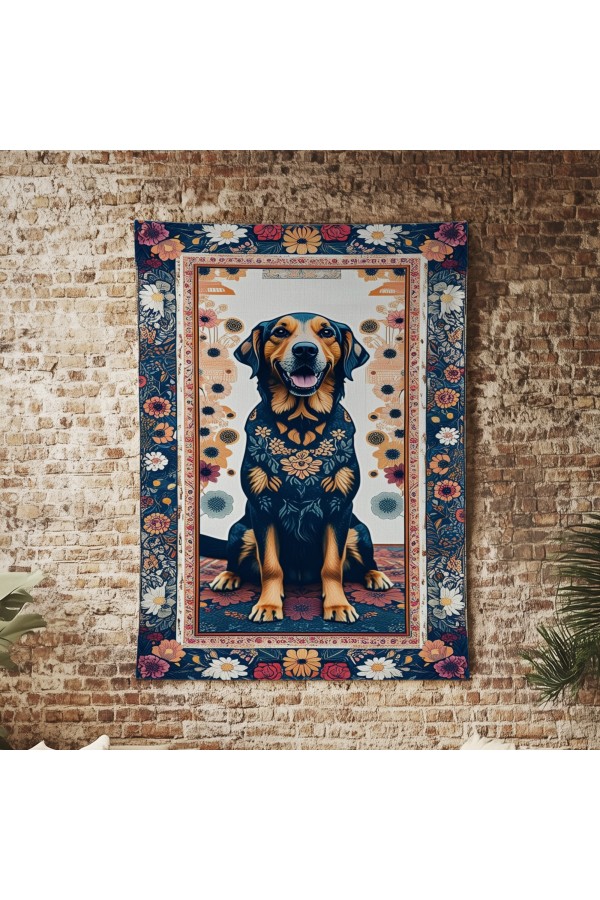 Sevimli Köpek Hayvan Desenli Duvar Örtüsü Duvar Halısı Wall Tapestry Sevimli Köpek Hayvan Desenli Duvar Örtüsü Duvar Halısı Wall Tapestry