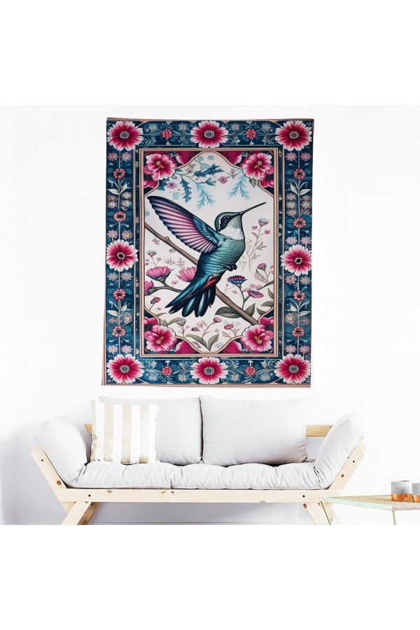 Bal Kuşu Hayvan Desenli Duvar Örtüsü Duvar Halısı Wall Tapestry Bal Kuşu Hayvan Desenli Duvar Örtüsü Duvar Halısı Wall Tapestry