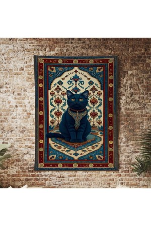Etnik Kedi Desenli Duvar Örtüsü Duvar Halısı Wall Tapestry Etnik Kedi Desenli Duvar Örtüsü Duvar Halısı Wall Tapestry