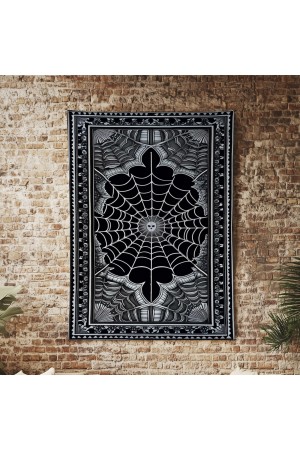 Örümcek Ağı Gotik Desenli Duvar Örtüsü Duvar Halısı Wall Tapestry Örümcek Ağı Gotik Desenli Duvar Örtüsü Duvar Halısı Wall Tapestry