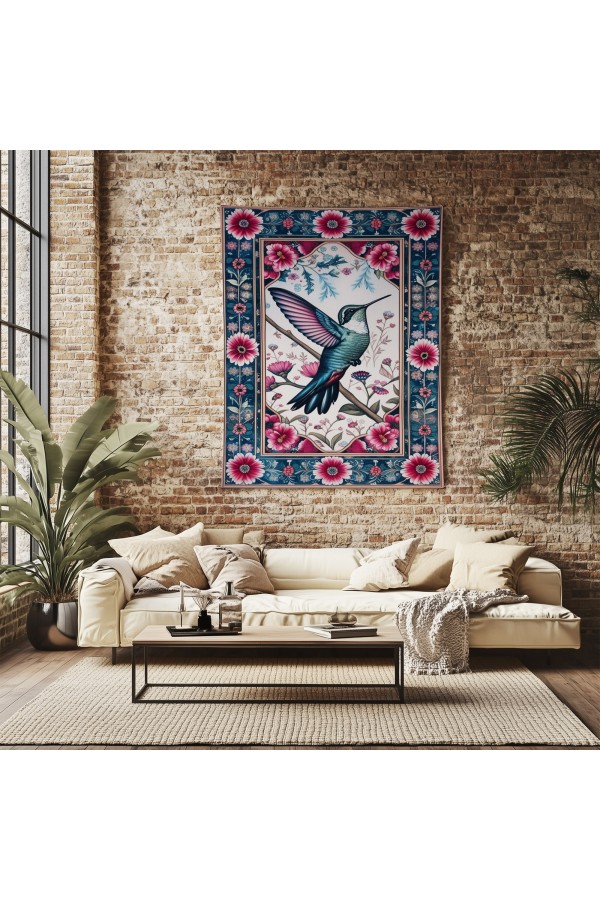 Bal Kuşu Hayvan Desenli Duvar Örtüsü Duvar Halısı Wall Tapestry Bal Kuşu Hayvan Desenli Duvar Örtüsü Duvar Halısı Wall Tapestry