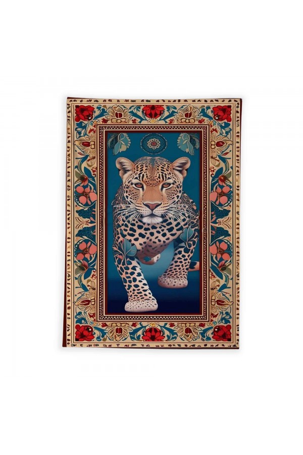 Vahşi Leopar Hayvanlı Desenli Duvar Örtüsü Duvar Halısı Wall Tapestry Vahşi Leopar Hayvanlı Desenli Duvar Örtüsü Duvar Halısı Wall Tapestry