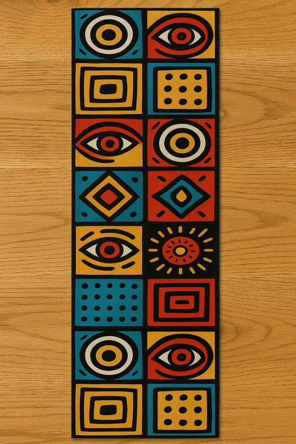 Afrika Karolar Desenli Dijital Baskı Yıkanabilir Dekoratif Runner 40x140cm Afrika Karolar Desenli Dijital Baskı Yıkanabilir Dekoratif Runner 40x140cm