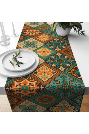 Vintage Retro Karolar Desenli Dijital Baskı Yıkanabilir Dekoratif Runner 40x140cm Vintage Retro Karolar Desenli Dijital Baskı Yıkanabilir Dekoratif Runner 40x140cm