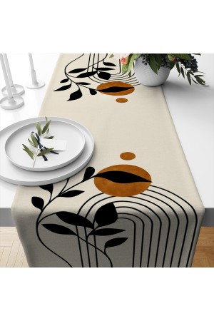 Minimal Desenli Dijital Baskı Yıkanabilir Dekoratif Runner 40x140cm Minimal Desenli Dijital Baskı Yıkanabilir Dekoratif Runner 40x140cm