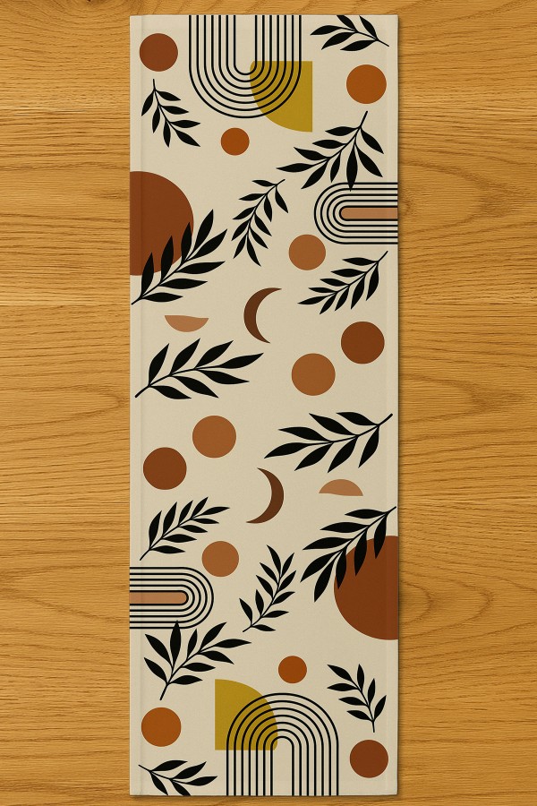 Minimal Renkli Desenli Dijital Baskı Yıkanabilir Dekoratif Runner 40x140cm Minimal Renkli Desenli Dijital Baskı Yıkanabilir Dekoratif Runner 40x140cm