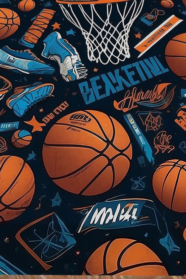 Basketbol Topları Desenli Erkek Çocuk Tek Kişilik Dekoratif Yatak Örtüsü Yastık Kılıflı Basketbol Topları Desenli Erkek Çocuk Tek Kişilik Dekoratif Yatak Örtüsü Yastık Kılıflı