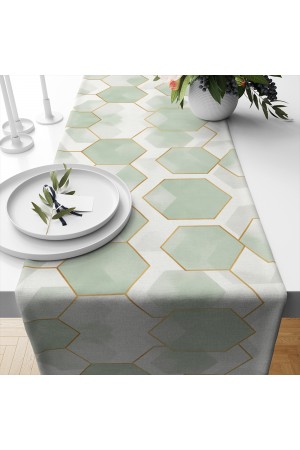 Geometrik Modern Desenli Dijital Baskı Yıkanabilir Dekoratif Runner 40x140cm Geometrik Modern Desenli Dijital Baskı Yıkanabilir Dekoratif Runner 40x140cm