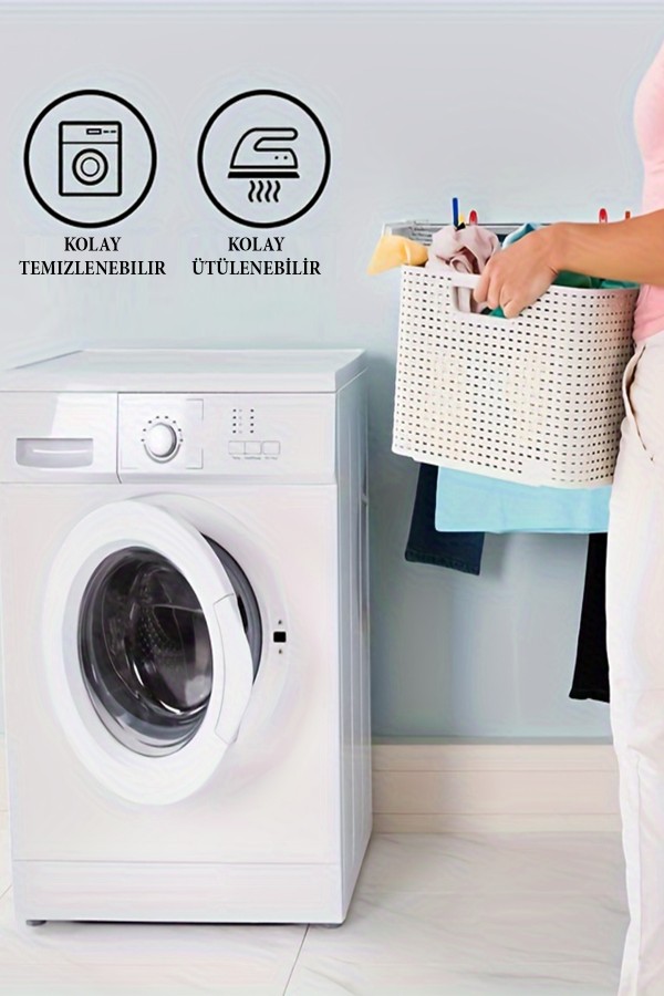 Kahverengi Geometrik Daire ve Kare Desenli Çift Kanatlı Fon Perde Süet Oturma Odası Salon Mutfak