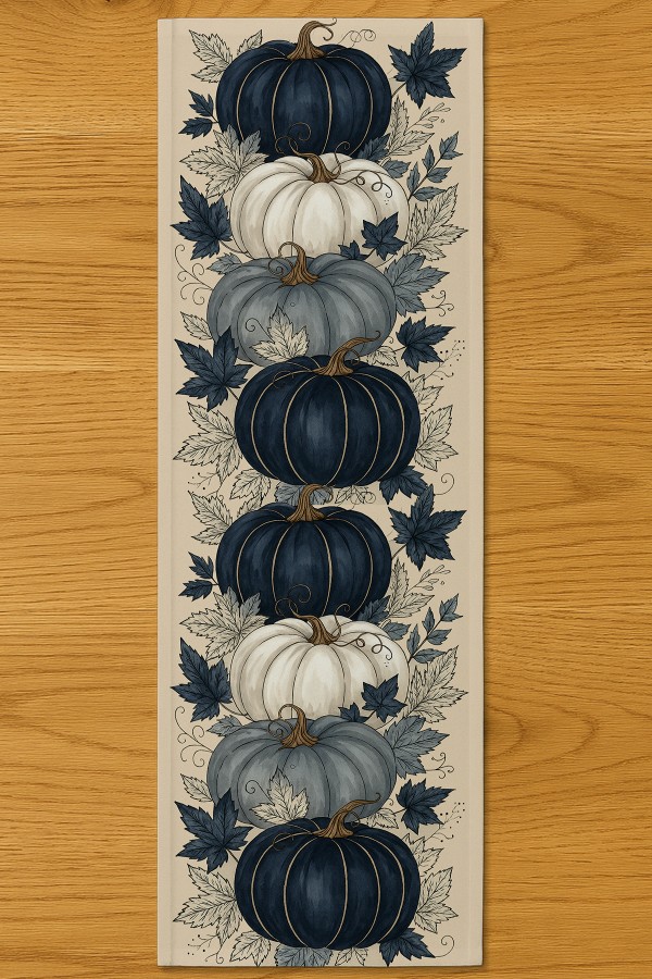 Retro Balkabak Sonbahar Desenli Dijital Baskı Yıkanabilir Dekoratif Runner 40x140cm Retro Balkabak Sonbahar Desenli Dijital Baskı Yıkanabilir Dekoratif Runner 40x140cm