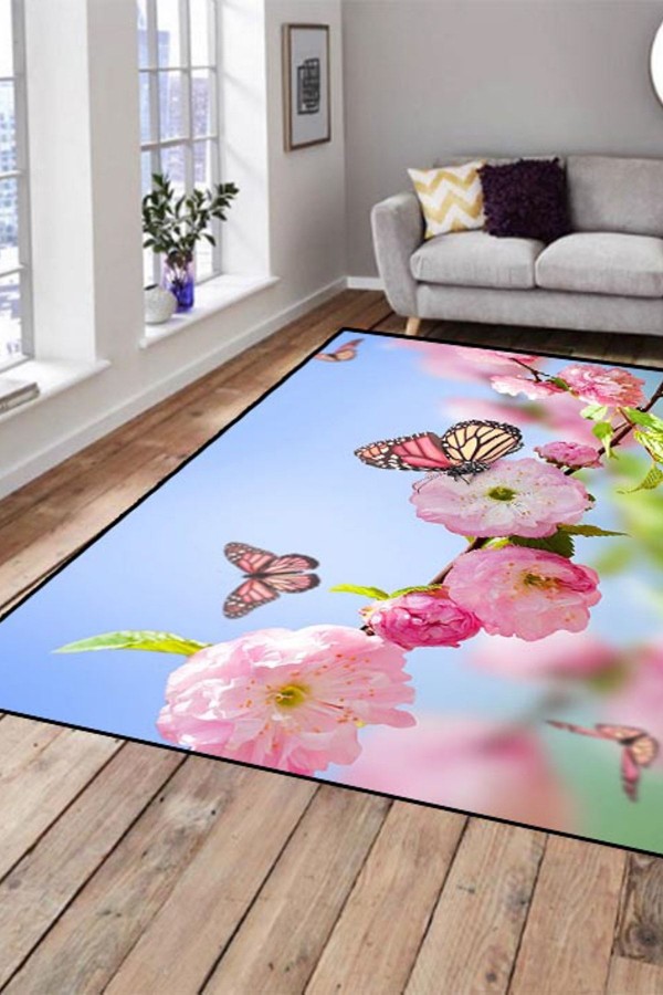 Else Hali Çiçekli Dekoratif Modern 3D Salon Halilari Else Hali Çiçekli Dekoratif Modern 3D Salon Halilari